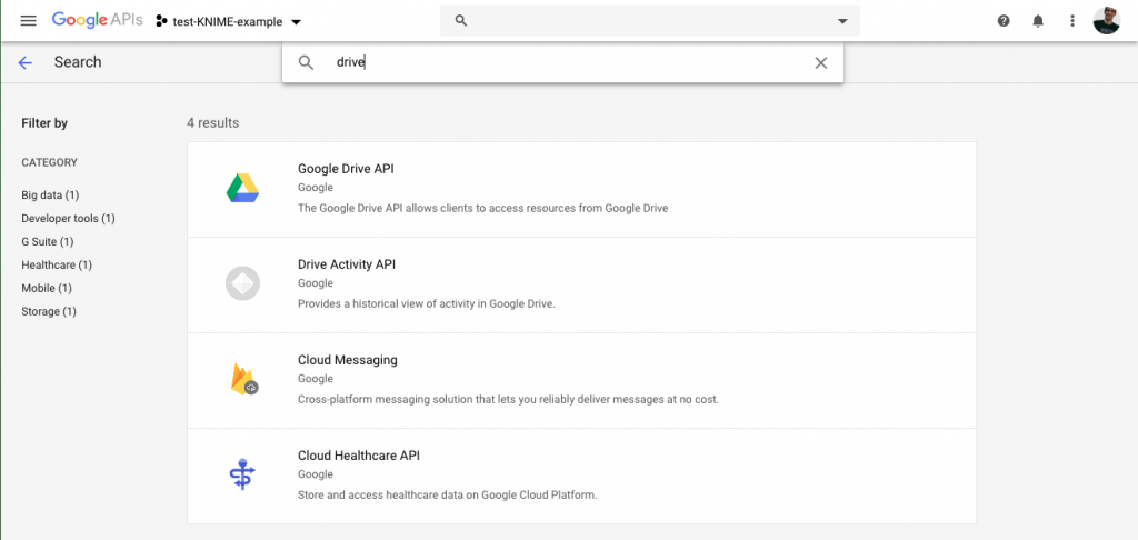 access google drive api